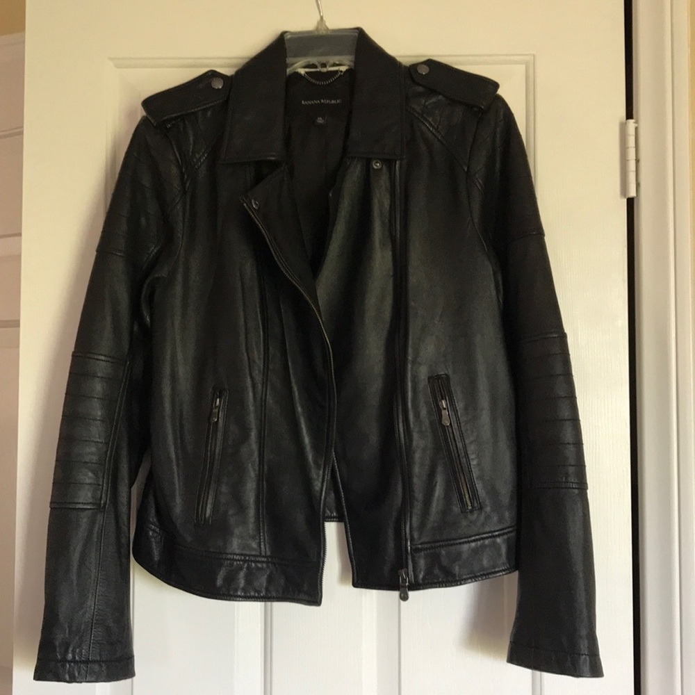 Banana Republic leather jacket XL